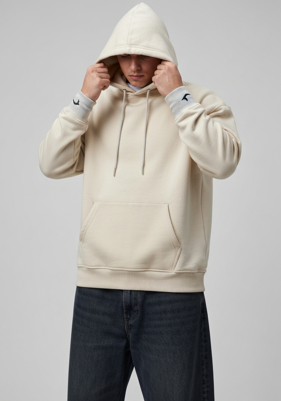Cream Essential Hoodie